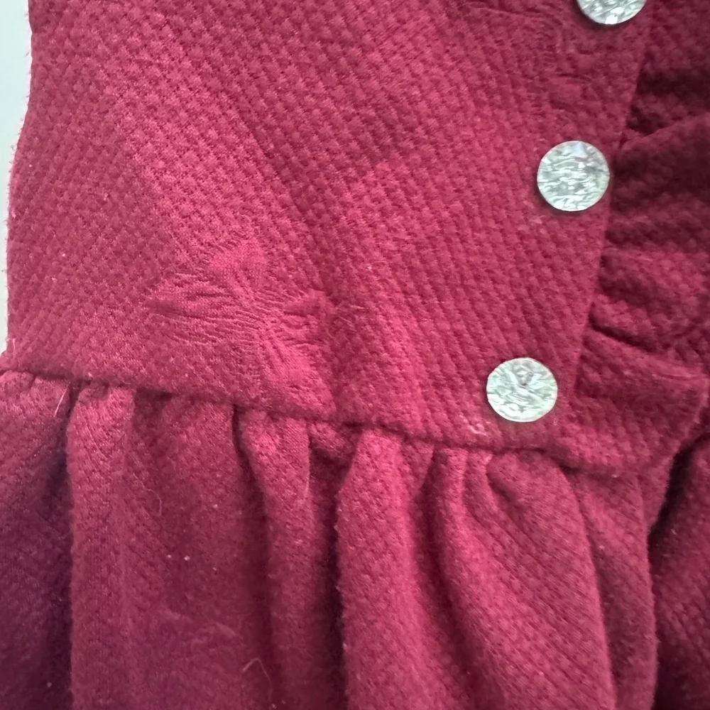 Nannette Baby 6-9M Maroon Girls Formal Tank Top Dress